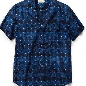 Taylor Stitch - The Short Sleeve Jack in Deep Navy Geo